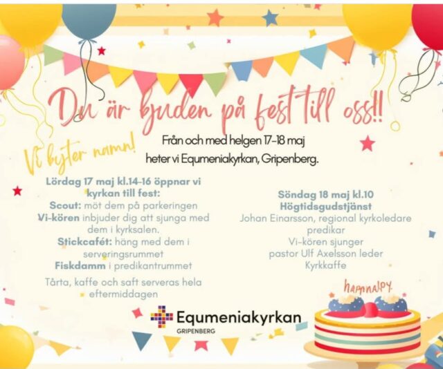 Missionskyrkan blir Equmeniakyrkan